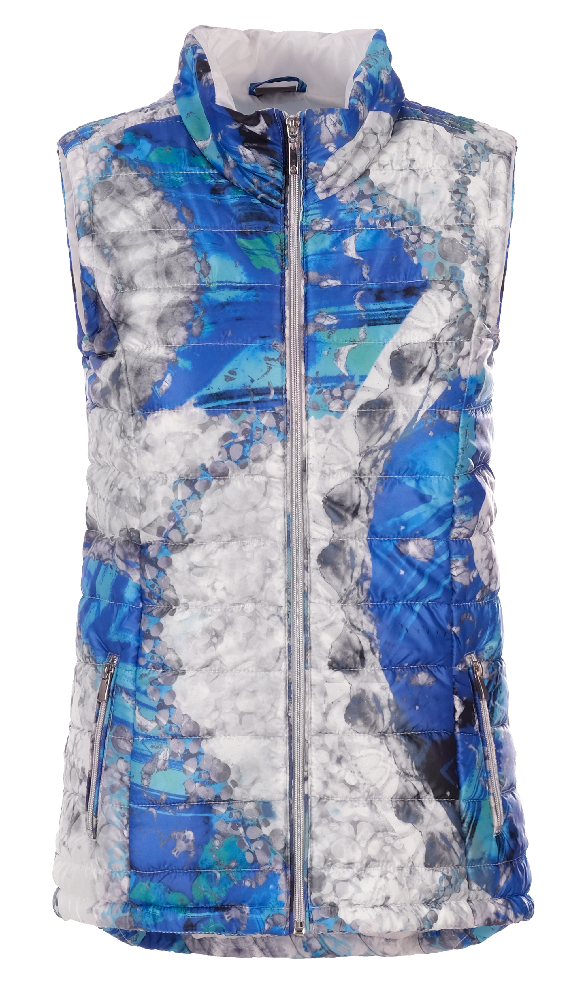 Simply Art Dolcezza: Blue & White Yin Yang High Low Vest (1 Left!) Dolcezza_SimplyArt_21802