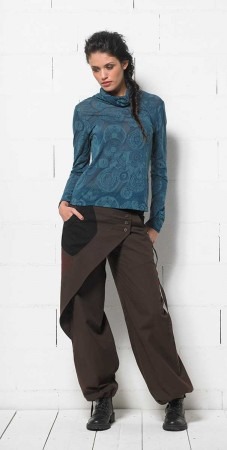 Coline Paris: Chocolate Denim Harem Pants SOLD OUT