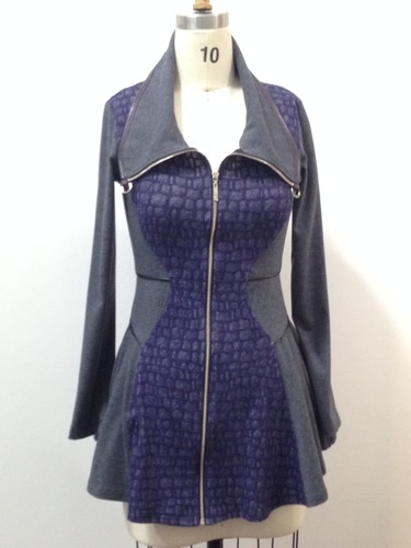 Dzhavael Couture: Rock Candy Zippered Jacket/Tunic
