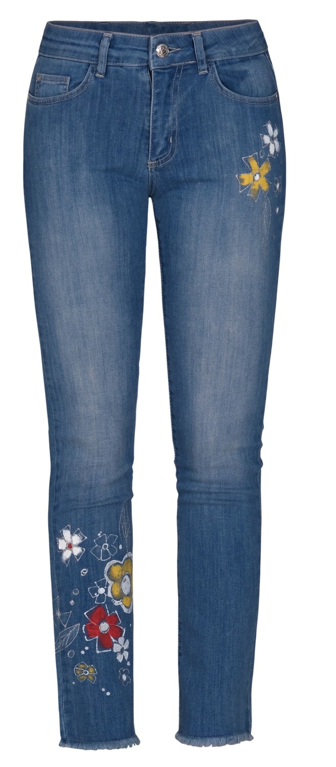 Dolcezza: My Flower Painted Flirty Jeans (2 Left!)