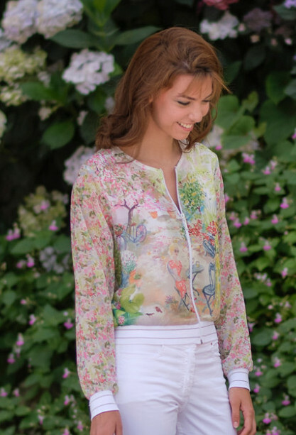 Paul Brial: Spring Is In The Air Art Bomber Jacket PB_PRIMEVERE
