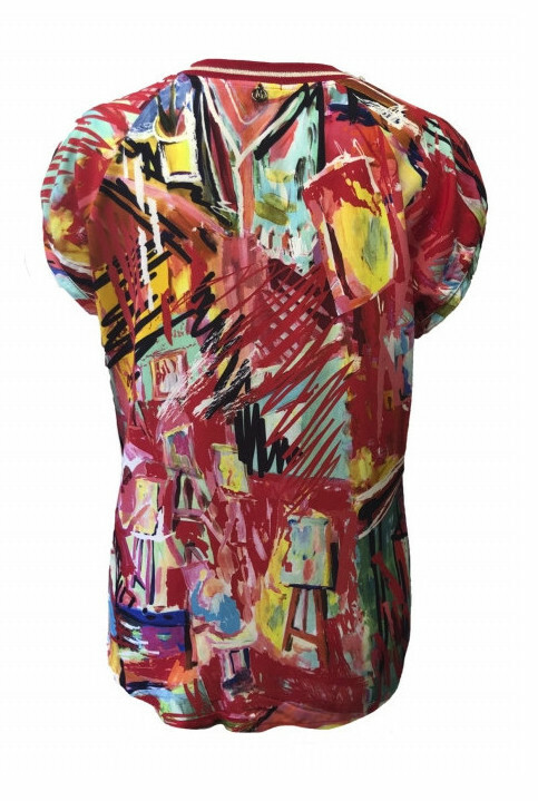 Maloka: Find The Artist Colors Of MontMartre Abstract Art T-Shirt