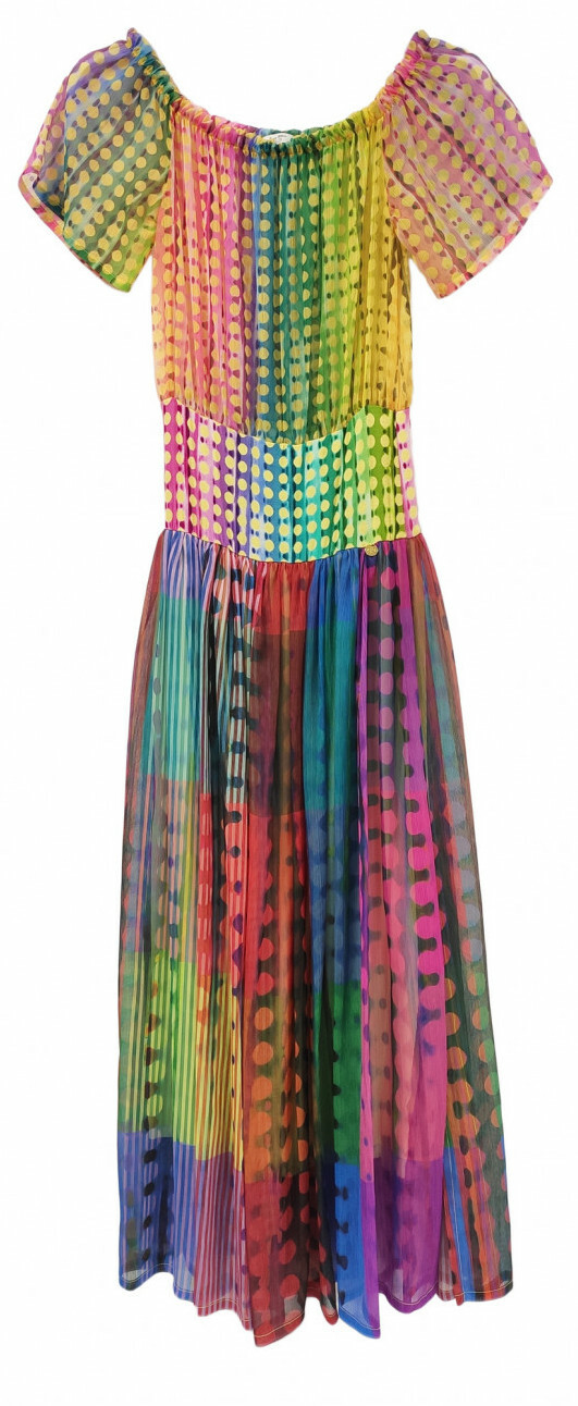 Paul Brial: Iridescent Waves Maxi Dress