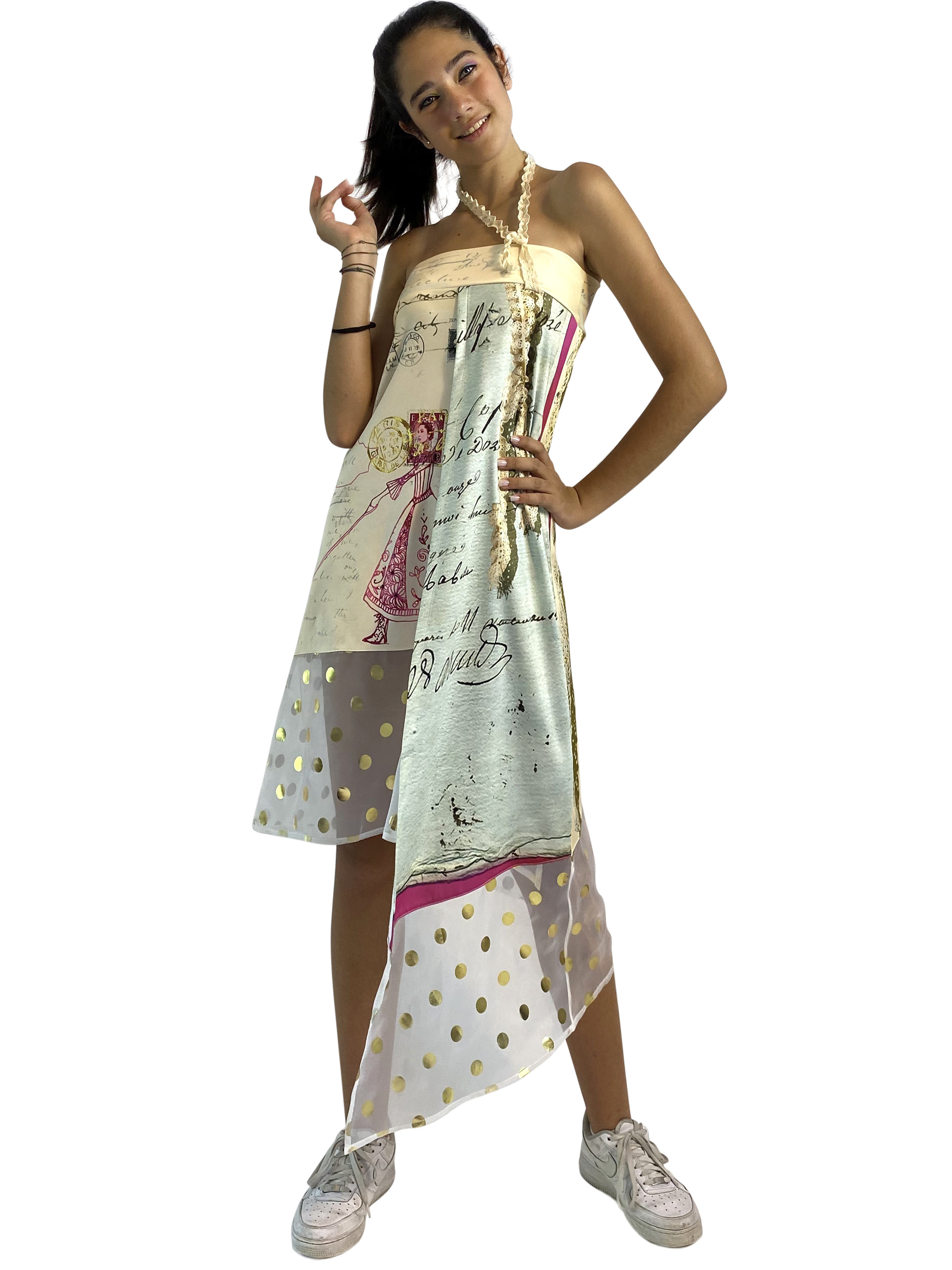 IPNG: If I Was Dancing In Paris Layered Tied Skirt/Dress IPNG_IIFSLT-005