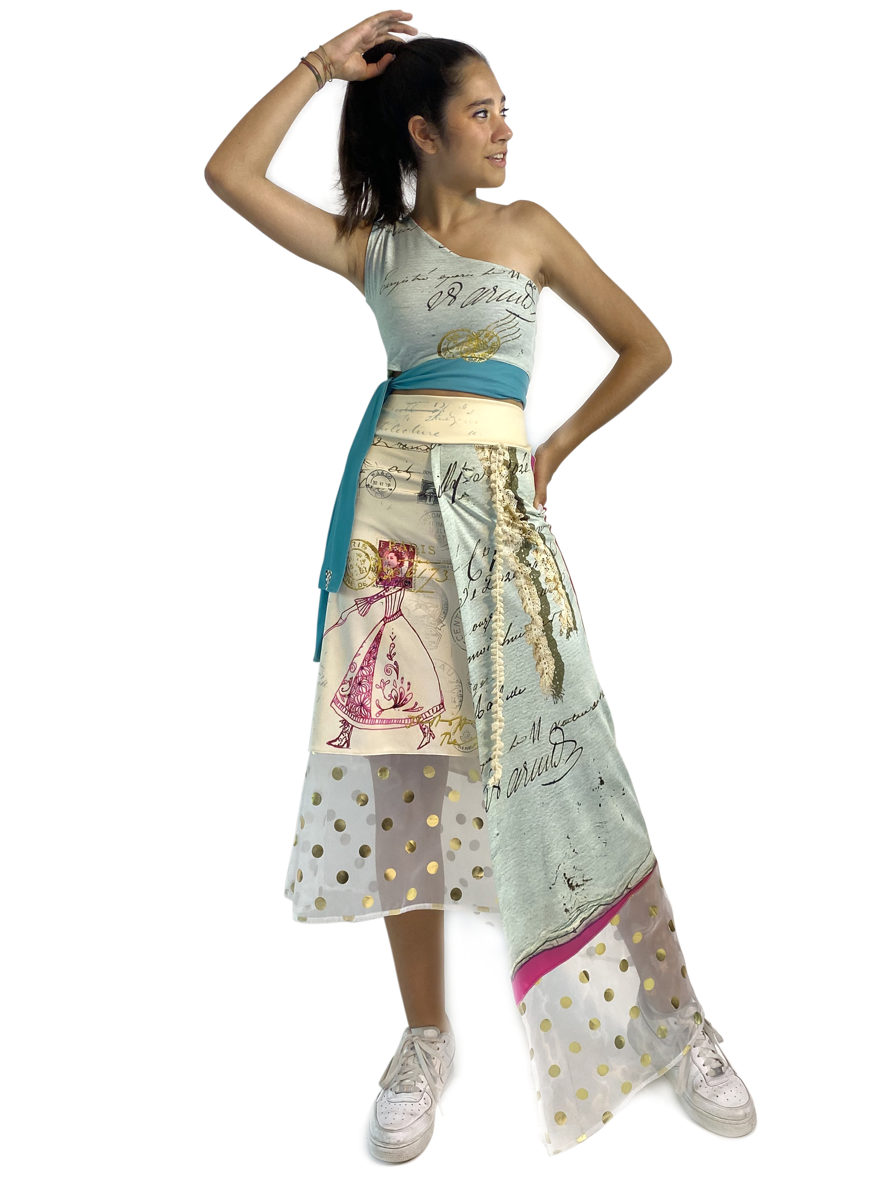 IPNG: If I Was Dancing In Paris Layered Tied Skirt/Dress