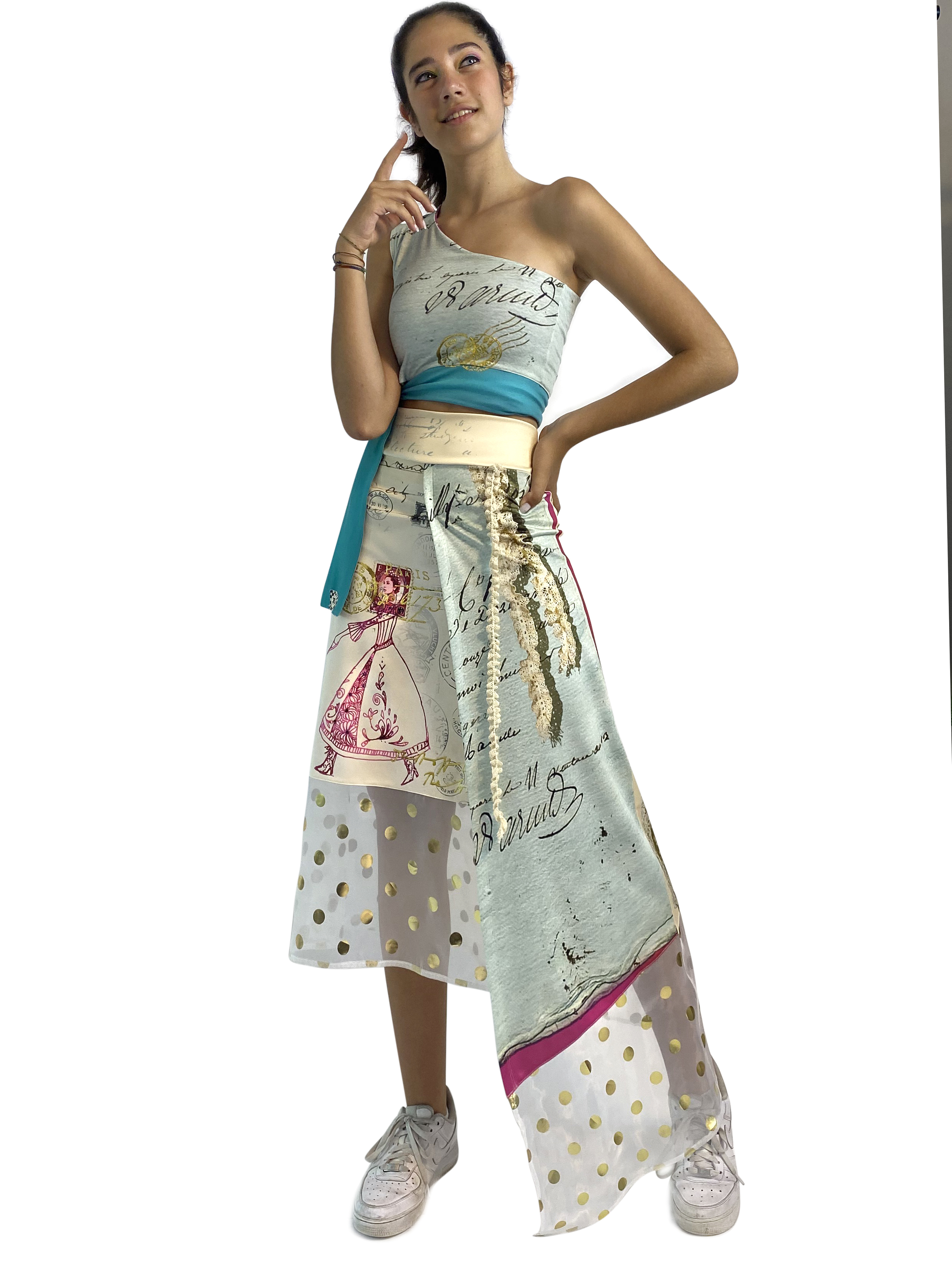 IPNG: If I Was Dancing In Paris Layered Tied Skirt/Dress