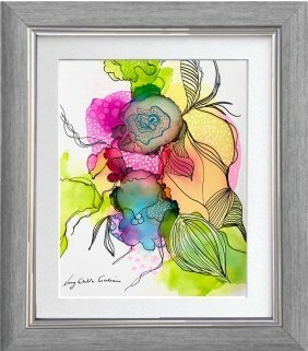 Simply Art Dolcezza: Full Of Vivacity Abstract Art Buttoned High Low Blouse (1 Left!)