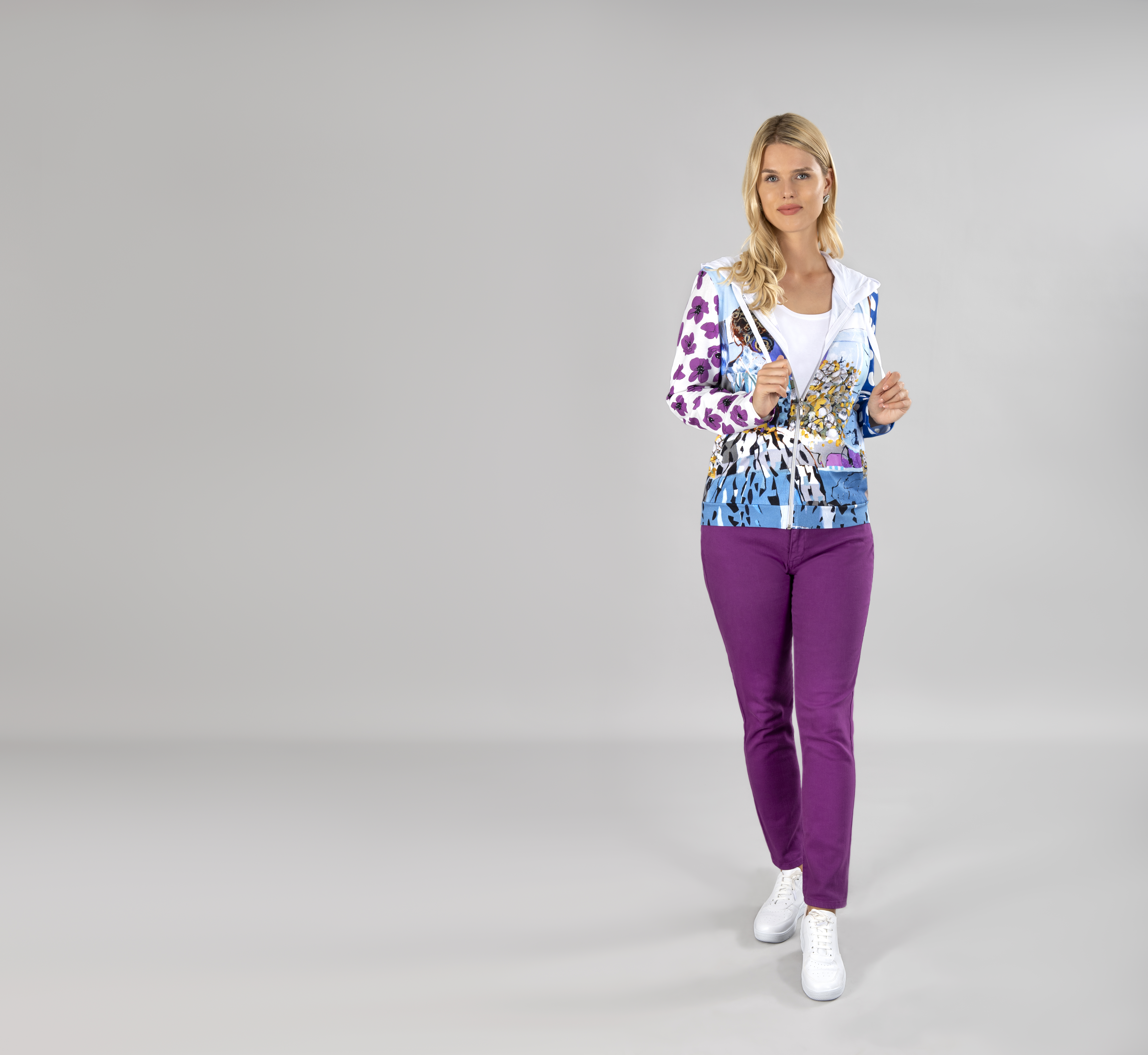 Simply Art Dolcezza: Princess Danae Abstract Art Zip Hoodie