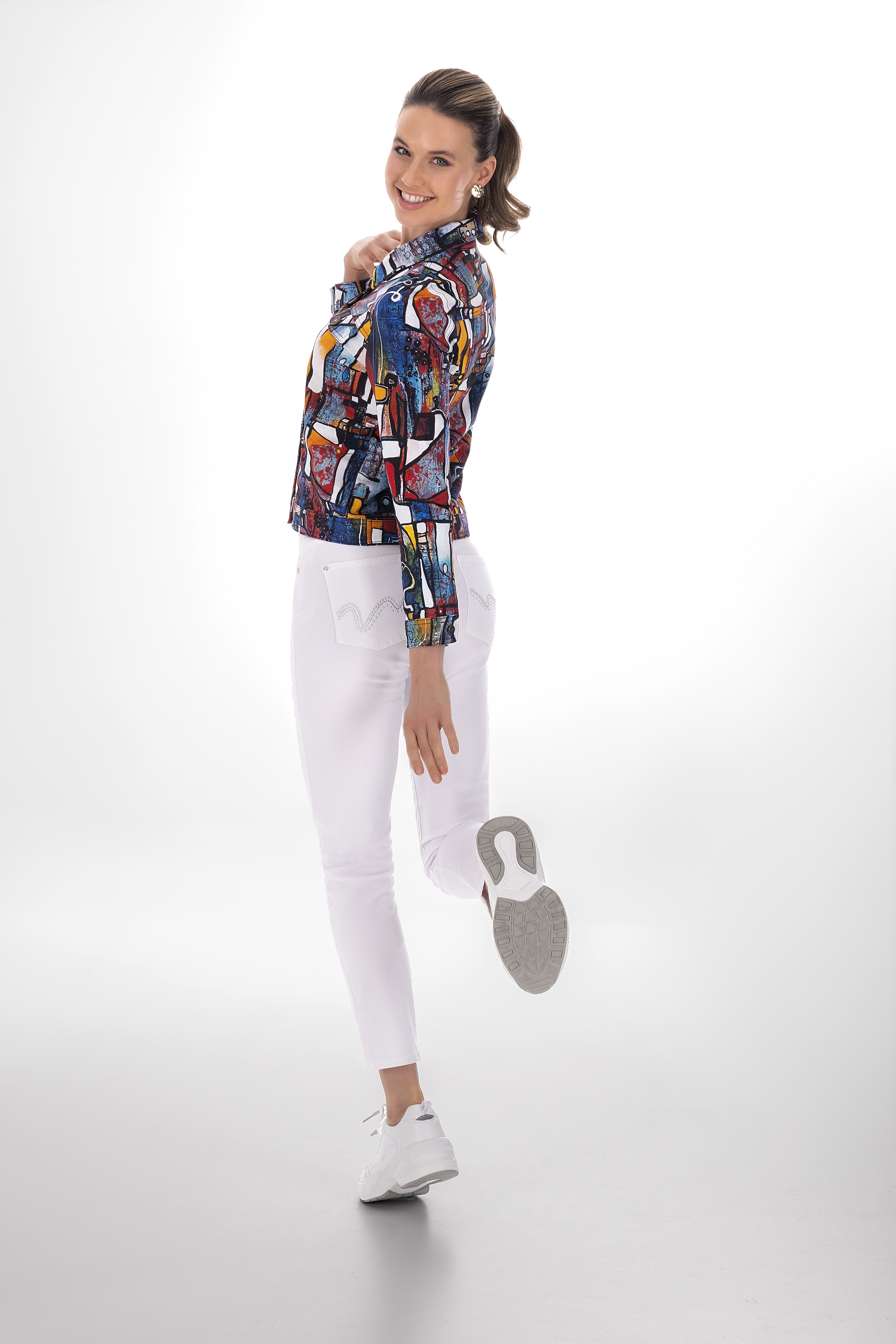 Simply Art Dolcezza: It's Complicated Crazy Cool Abstract Art Soft Denim Jacket