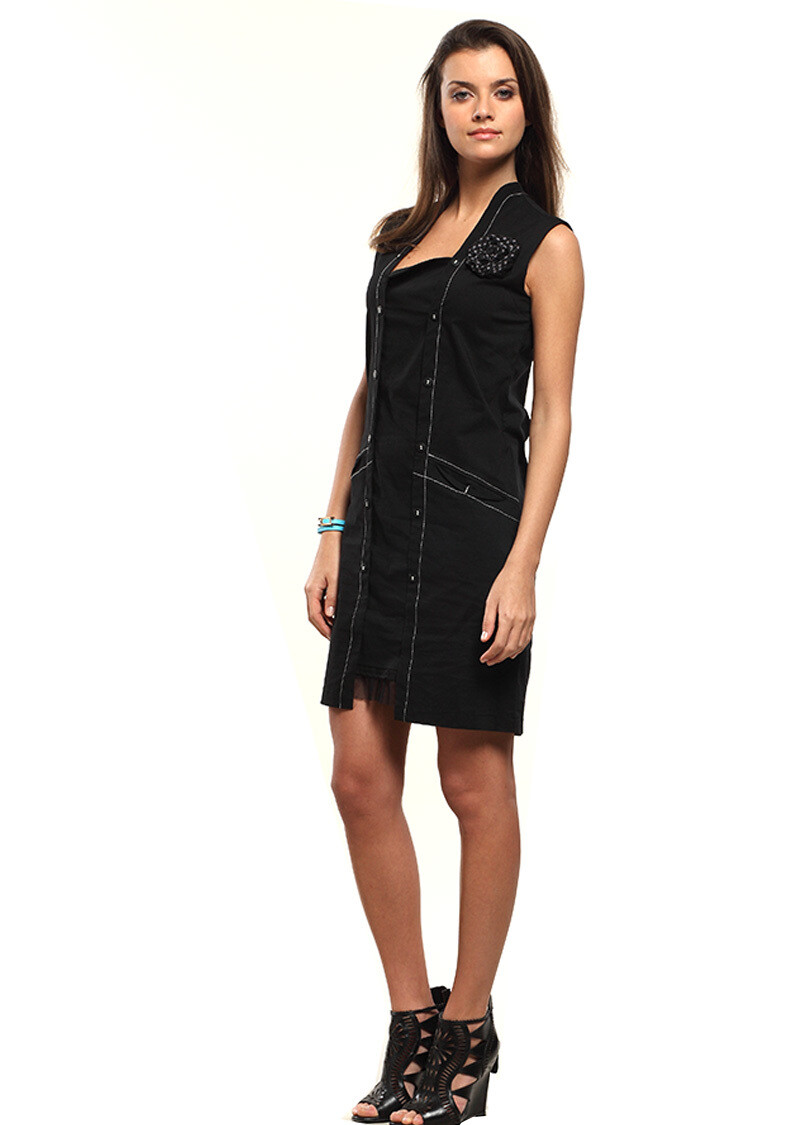 Double Jeu Paris: Ready Sexy Go Classique Dress (In Black &amp; Coffee) SOLD OUT