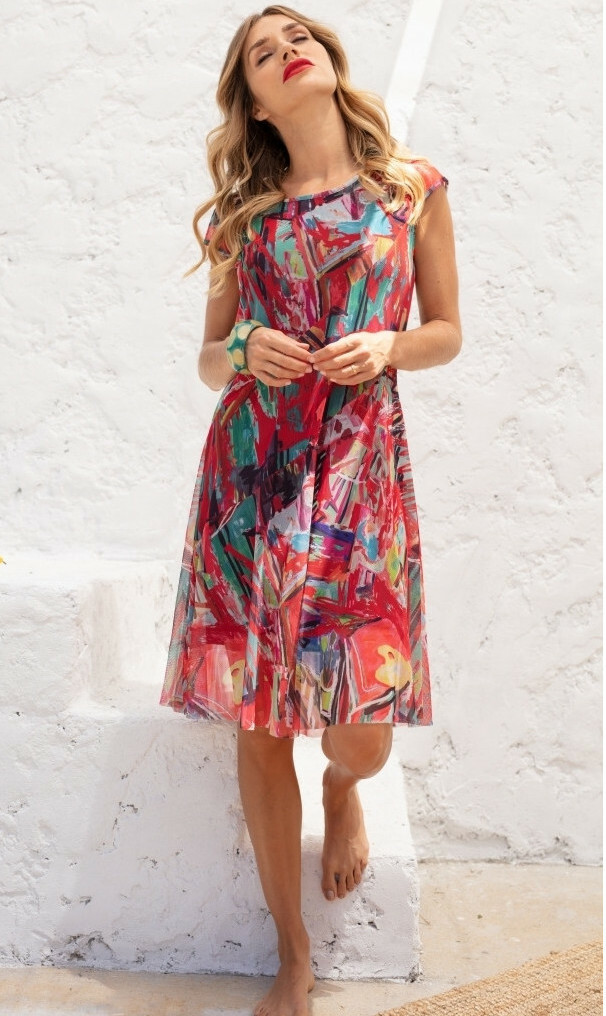 Maloka: Shimmering Colors Of MontMartre Fit & Flare Dress (More Colors!) MK_NAOISE