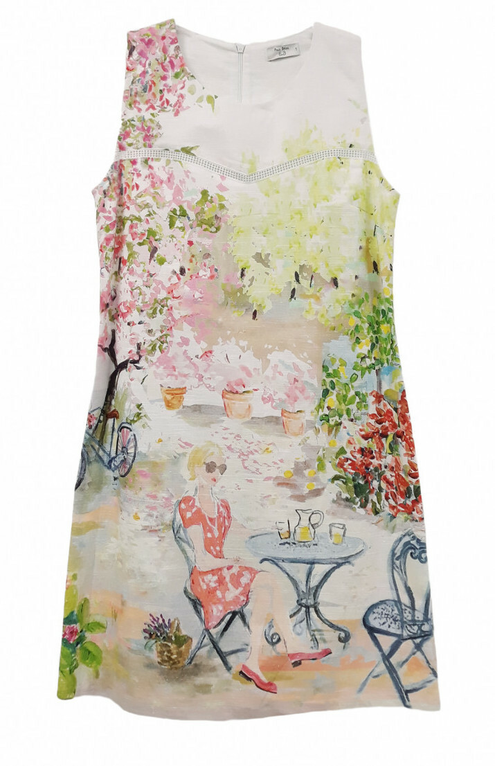 Paul Brial: Spring Is In The Air Flared Art Dress (3 Left!) PB_CLEMATITE