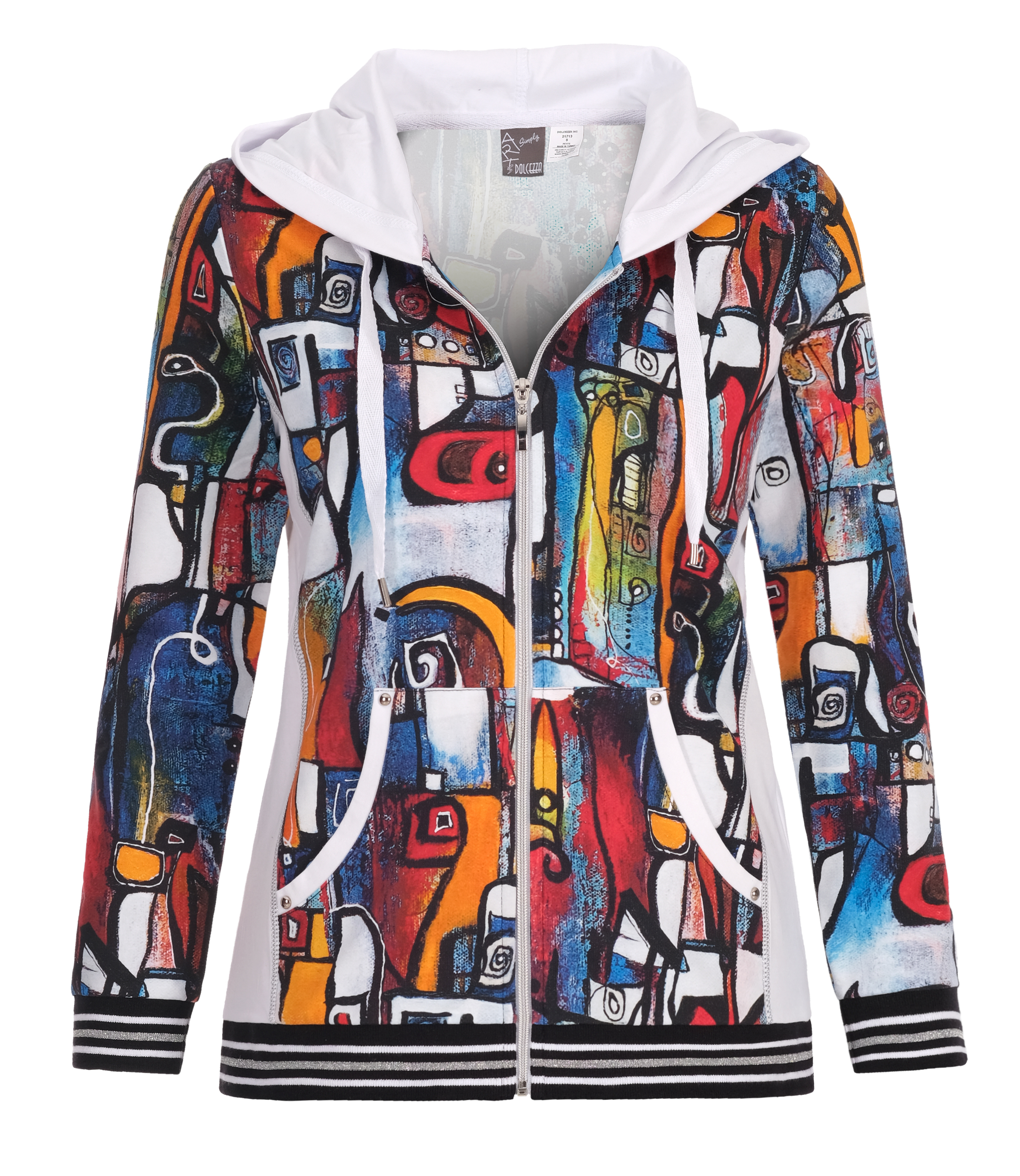Simply Art Dolcezza: It's Complicated Crazy Cool Abstract Art Zip Up Hoodie (1 Left!)