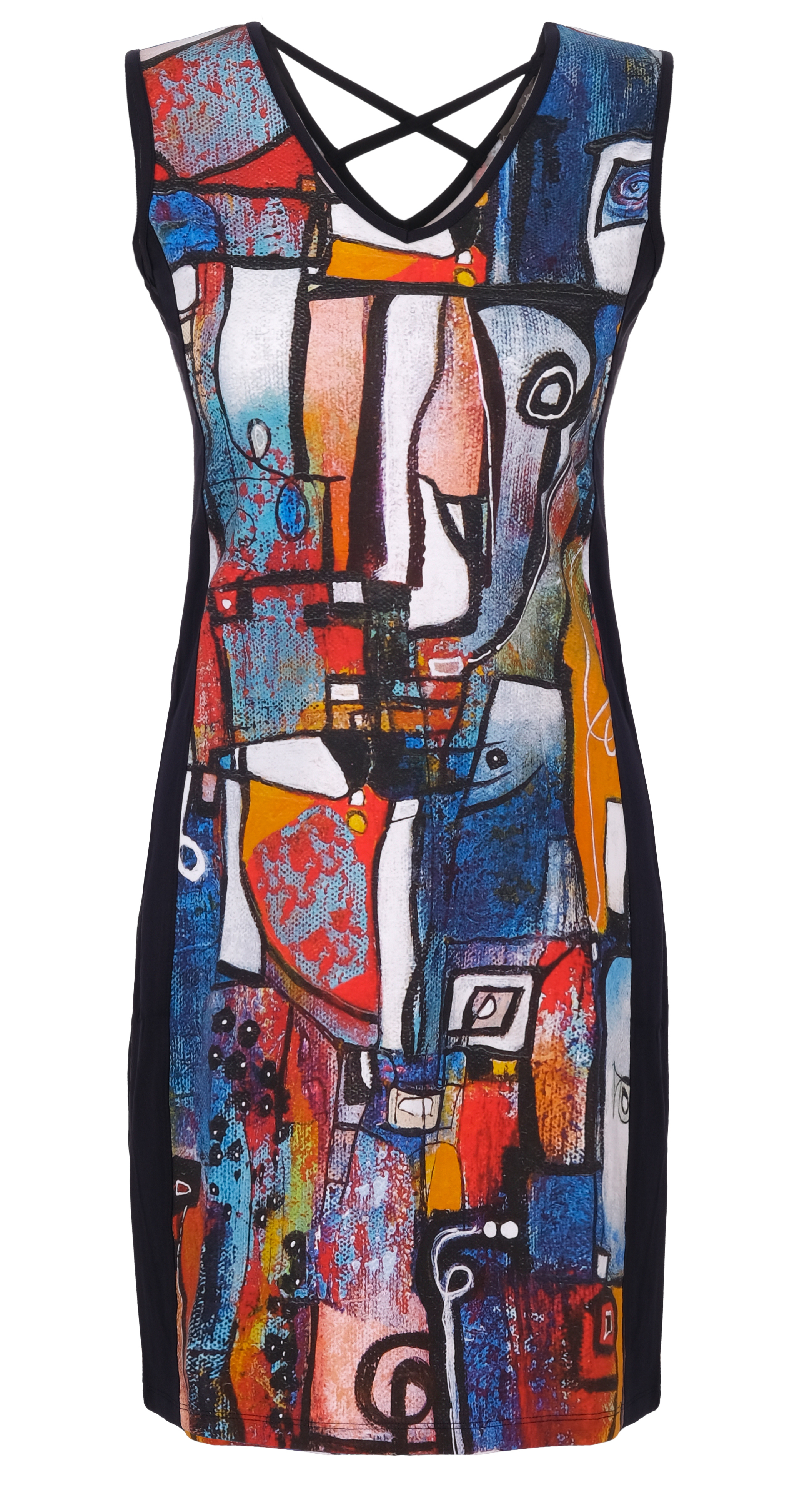 Simply Art Dolcezza: It's Complicated Crazy Cool Contrast Art Dress/Tunic (1 Left!) Dolcezza_SimplyArt_21715