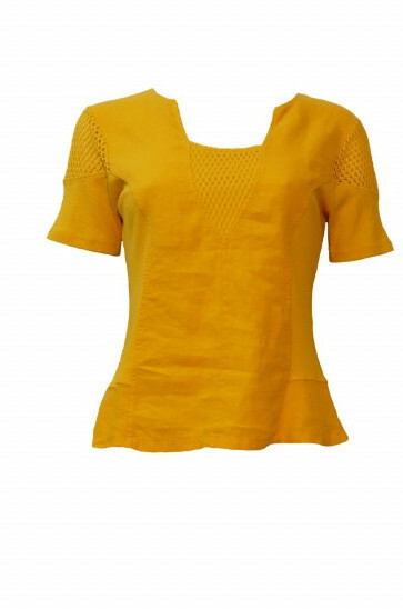 Maloka: Flirty Flare & Ruffled Linen Top (2 Left!)