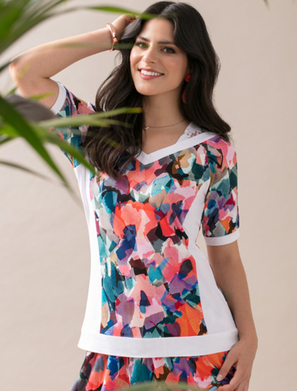 Maloka: Smashed Tulips Flare T-Shirt SOLD OUT MK_CARINE