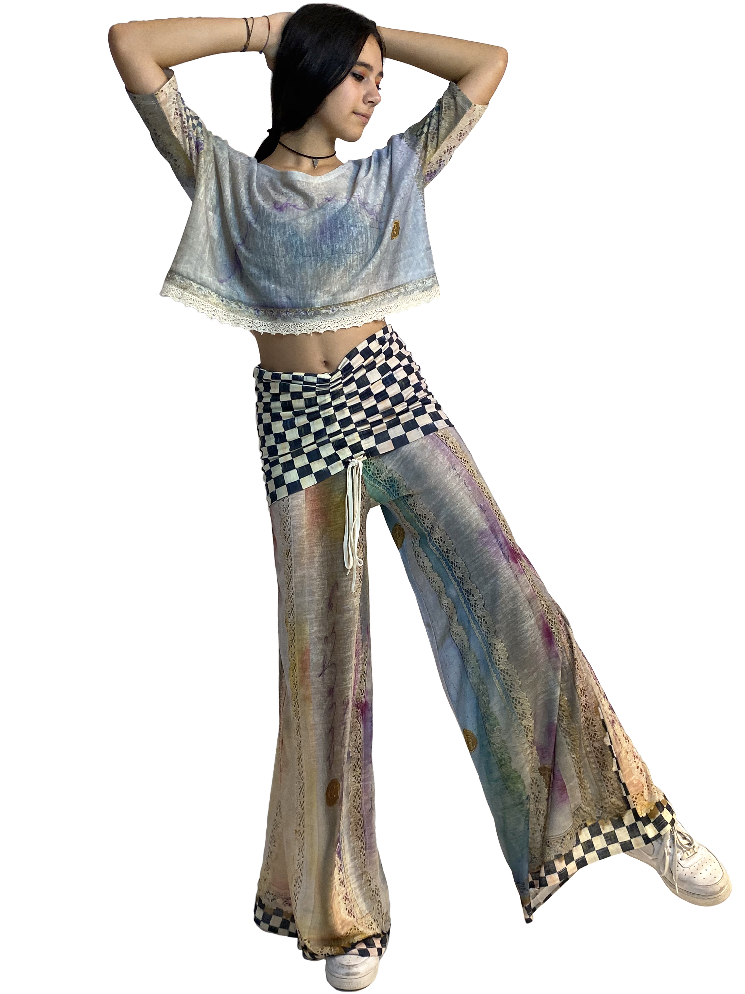 IPNG: Never Enough Color Orchid Illusion Comfort Drape Pants (Converts to Jumpsuit!) Ships Immed, 1 Left! IPNG_NECYPD-048
