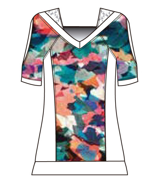 Maloka: Smashed Tulips Flare T-Shirt SOLD OUT