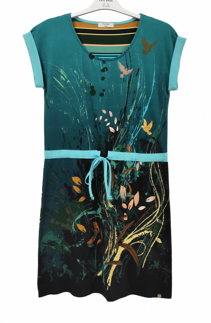 Paul Brial: Underwater Flight Tied Waist Tunic PB_ENVOL