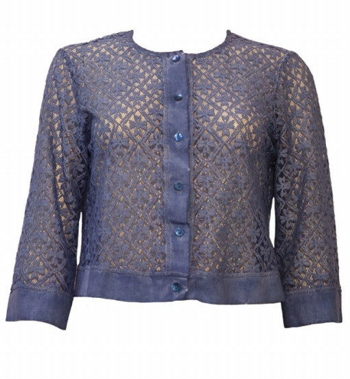 Maloka: Petal Crocheted Linen Stretch Bolero/Jacket (More Colors!) MK_TERESE