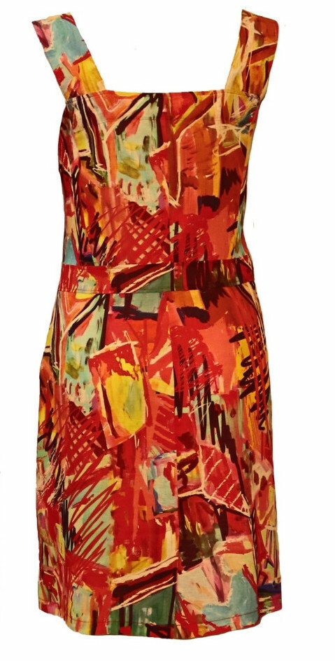 Maloka: Shimmering Colors Of MontMartre Linen/Cotton Dress (2 Left!)