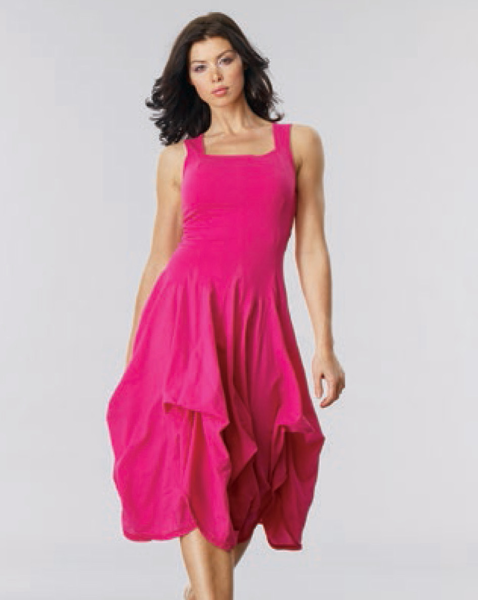 Luna Luz: Romantic Square Neck Tied & Dyed Midi Dress (In Navy, Black, Zest, Bonfire- All Ship Immed, Few Left!) LL_534T_New