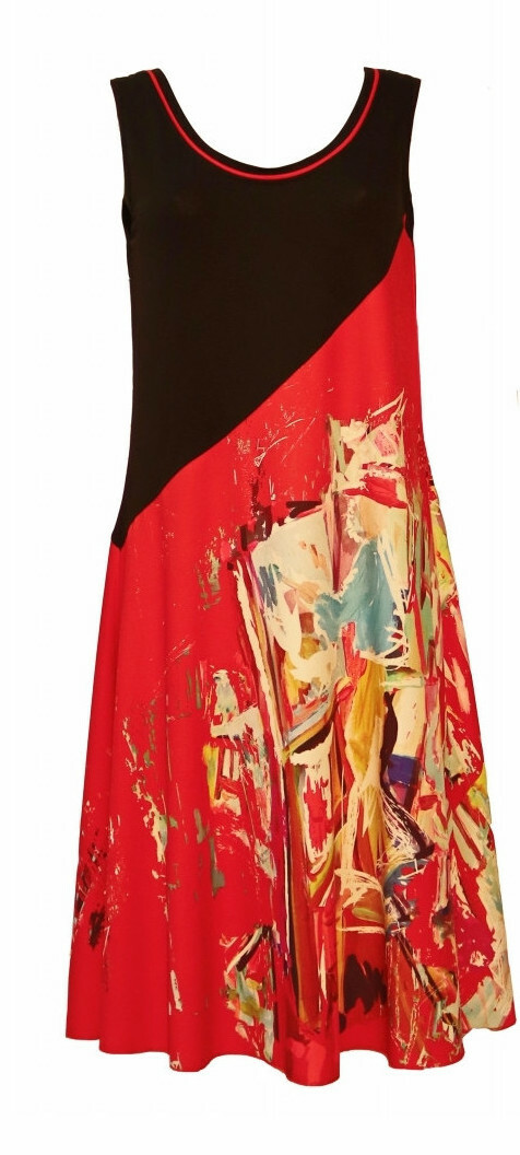 Maloka: Shimmering Colors Of MontMartre Contrast Art Dress (Few Left!)