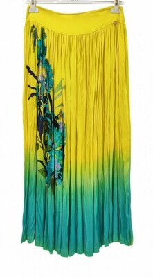 Paul Brial: Exquisite Blooms Of Maldives Crinkled Maxi Skirt