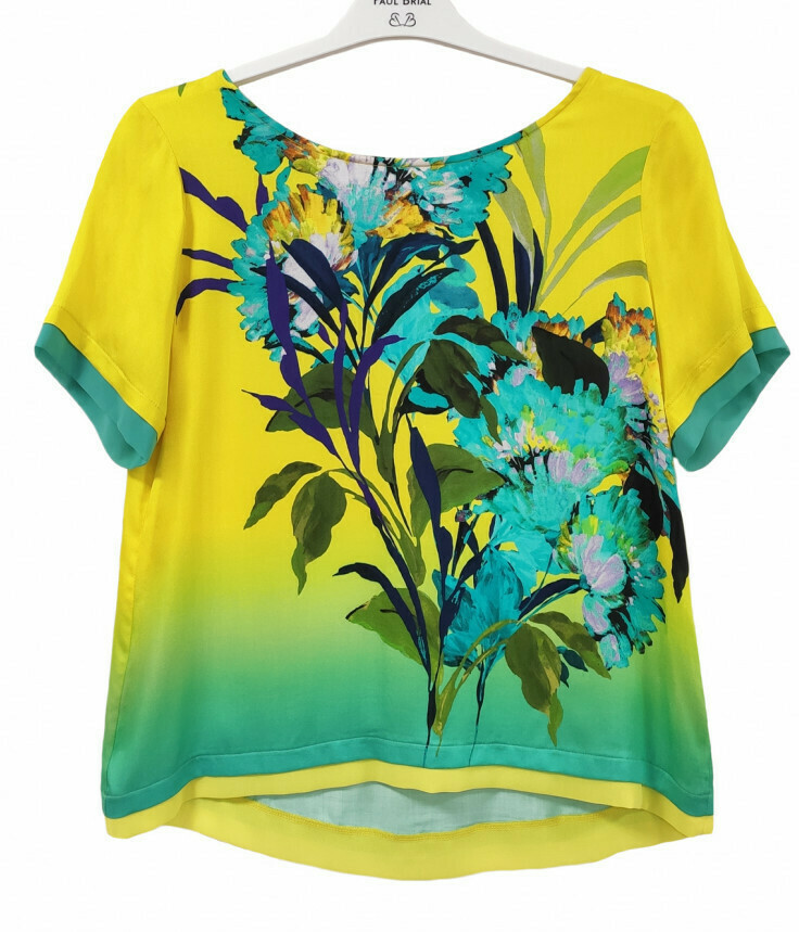Paul Brial: Exquisite Blooms Of Maldives Back Ties Comfy T-Shirt (1 Left!)