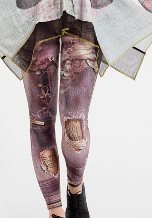 IPNG: Love Me Criss Cross Denim Illusion Legging (Ships Immed in Vintage Plum, 1 Left!) IPNG_BSCL-016