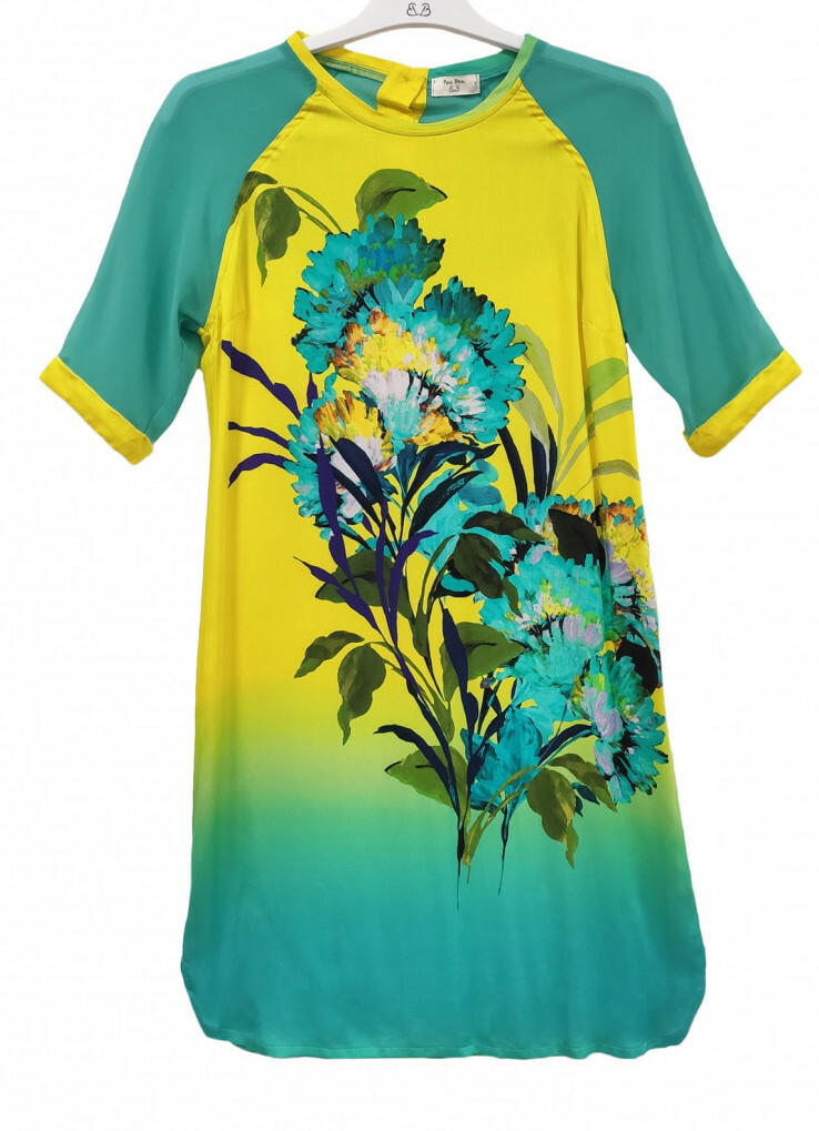 Paul Brial: Exquisite Blooms Of Maldives T-Shirt Dress (3 Left!)