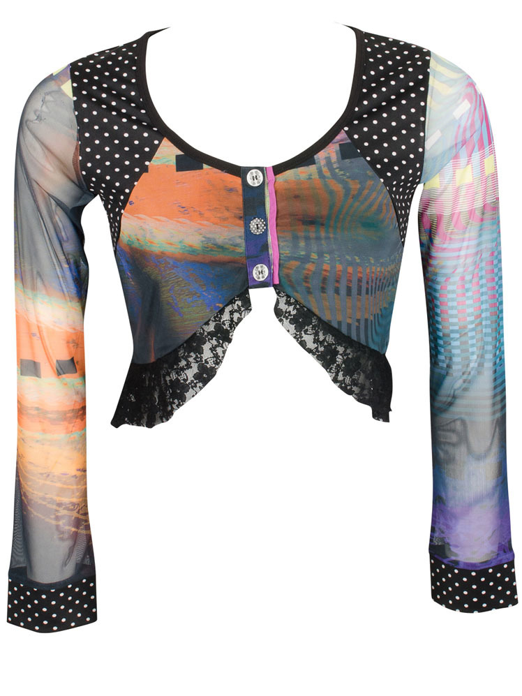 Les Fees Du Vent Couture: Midnight Orchid Bolero LFDV_888007_N