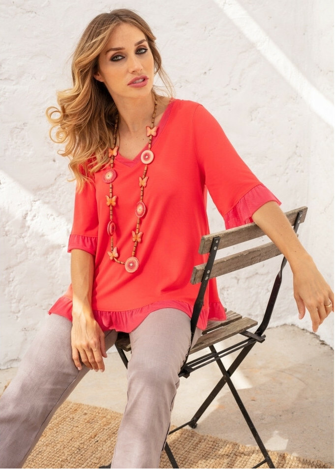 Maloka: Ruffled Flared Top (More Colors!) MK_LILAH