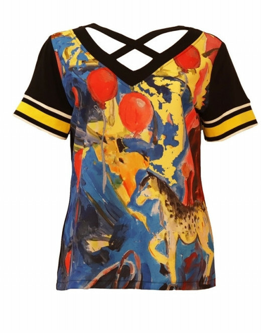 Maloka: Circus Fantasy Abstract Art T-Shirt