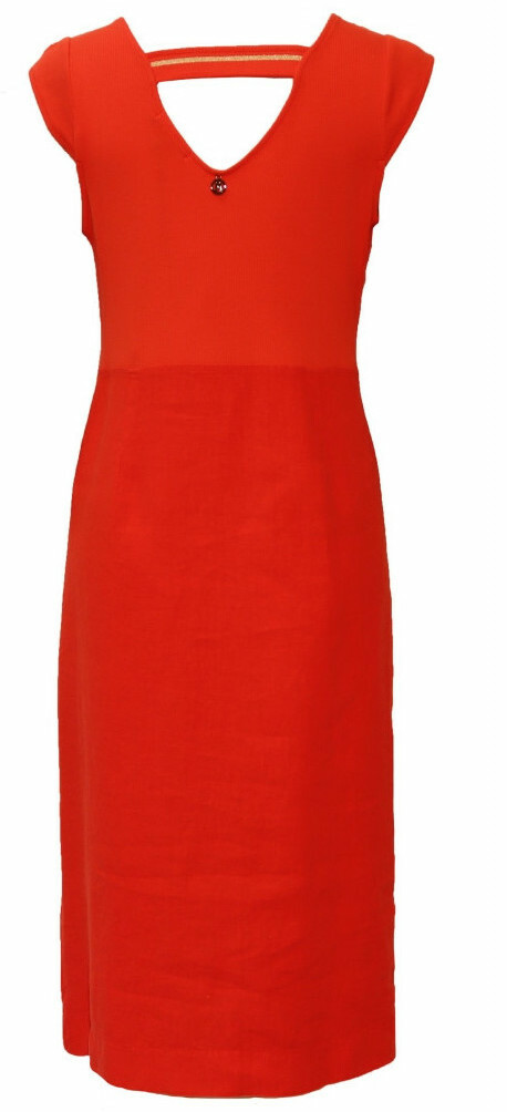 Maloka: Floral Square Neck Midi Linen Dress (More Colors!)