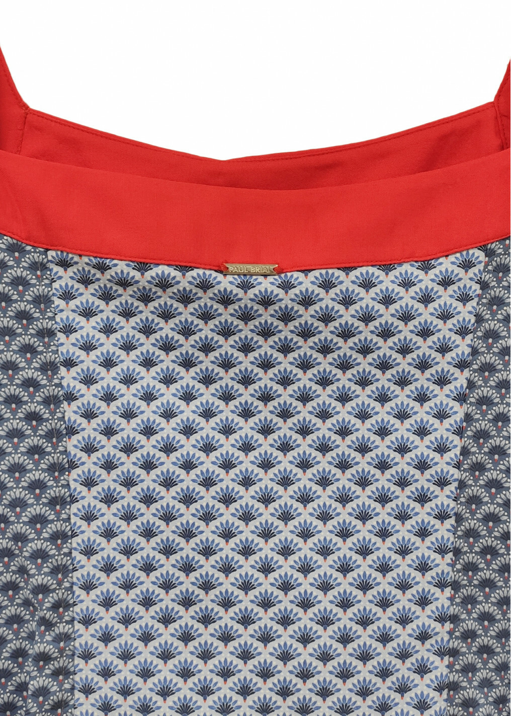 Paul Brial: Dancing Trees Color Contrast Poplin Mini Dress (2 Left!)