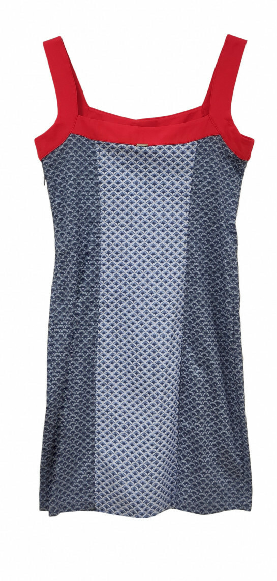 Paul Brial: Dancing Trees Color Contrast Poplin Mini Dress (2 Left!)
