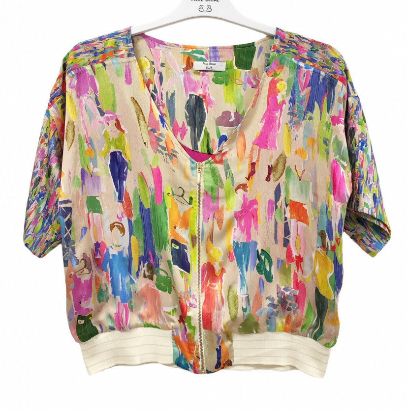 Paul Brial: Can you see the Women In Neon Zip Blouse Jacket PB_TOKYO
