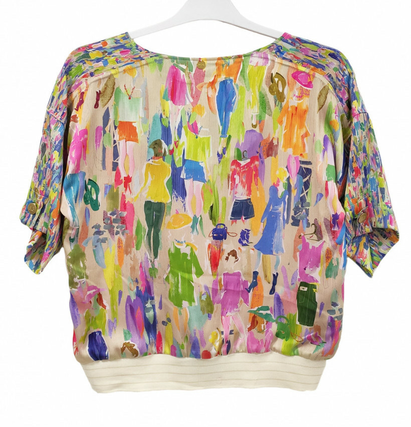 Paul Brial: Can you see the Women In Neon Zip Blouse Jacket