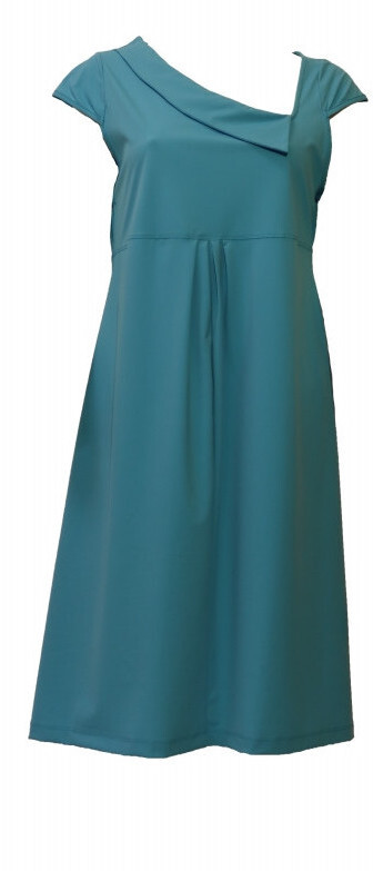 Maloka: Fun Flipped Neck High Waisted Midi Dress (More Colors!)