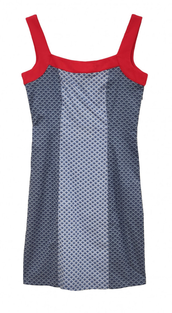 Paul Brial: Dancing Trees Color Contrast Poplin Mini Dress (2 Left!)