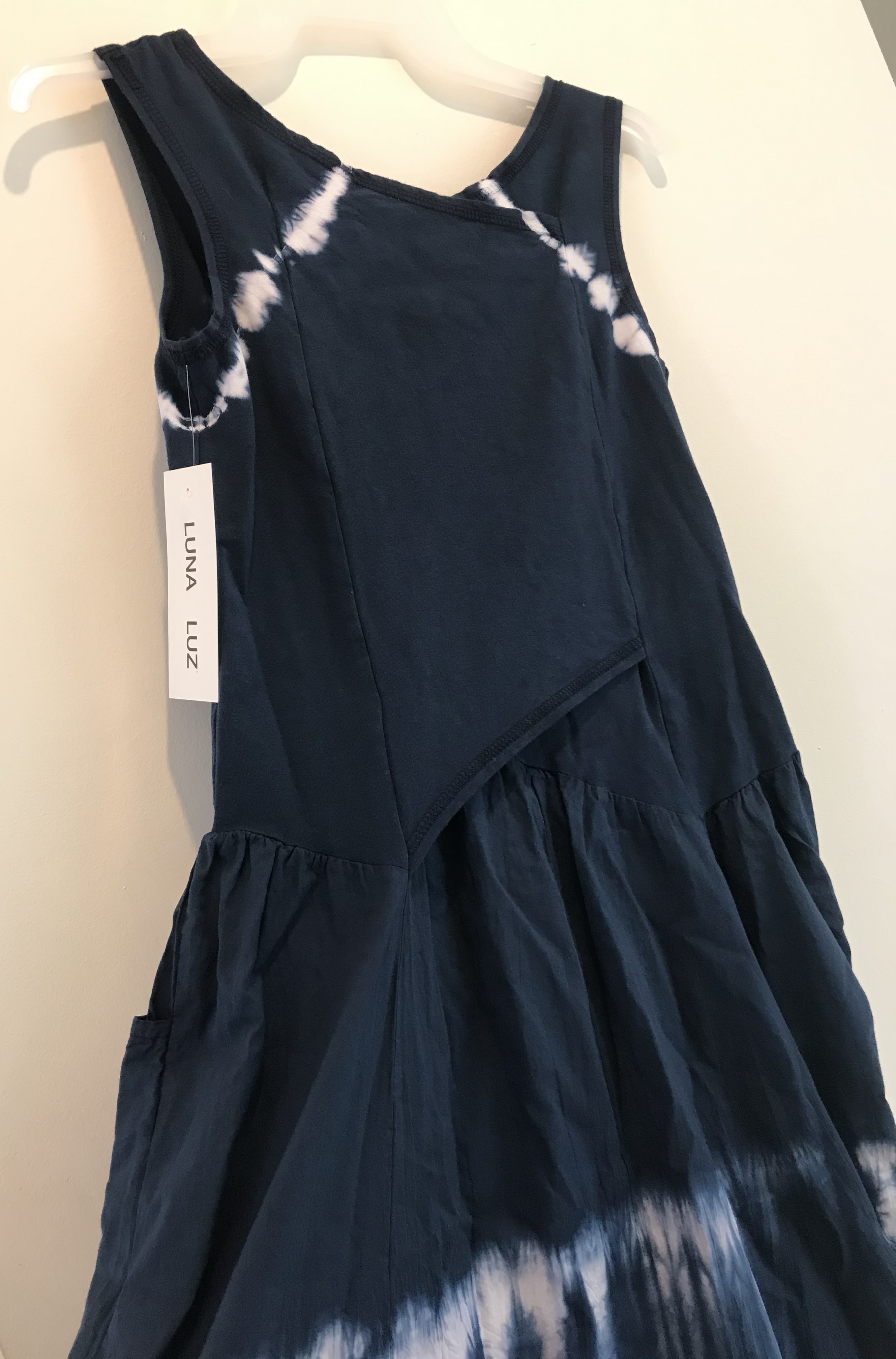 Luna Luz: Cross Over Bodice Maxi Dress (Ships Immed in Inkwell!)