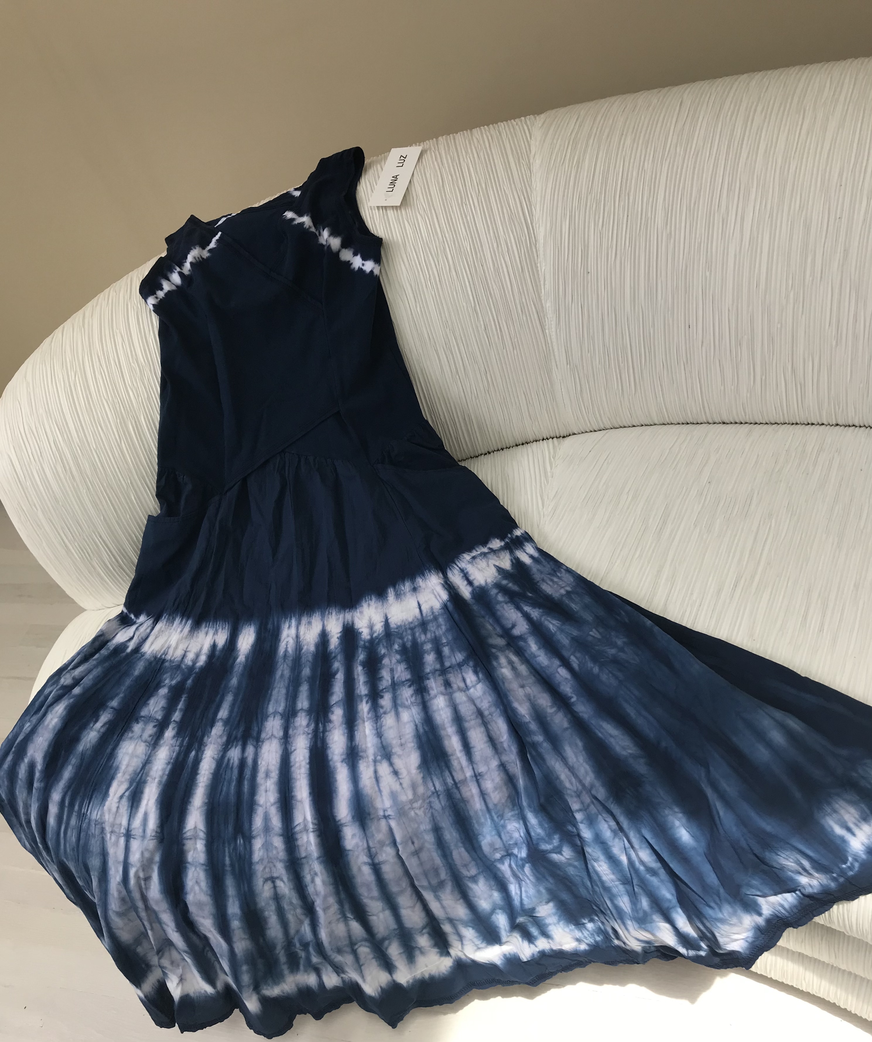 Luna Luz: Cross Over Bodice Maxi Dress (Ships Immed in Inkwell!)
