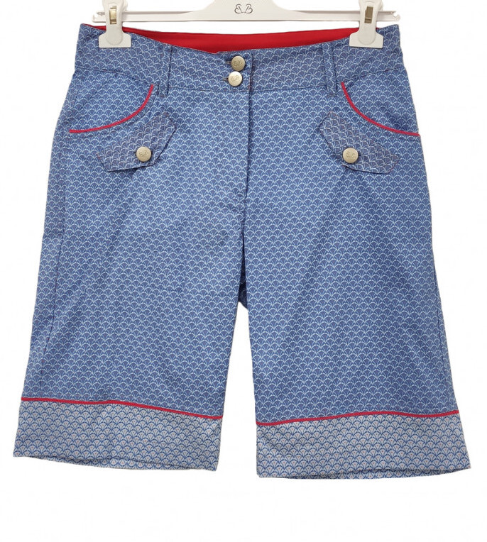Paul Brial: Printed Bermuda Cotton Shorts PB_EMPREINTE