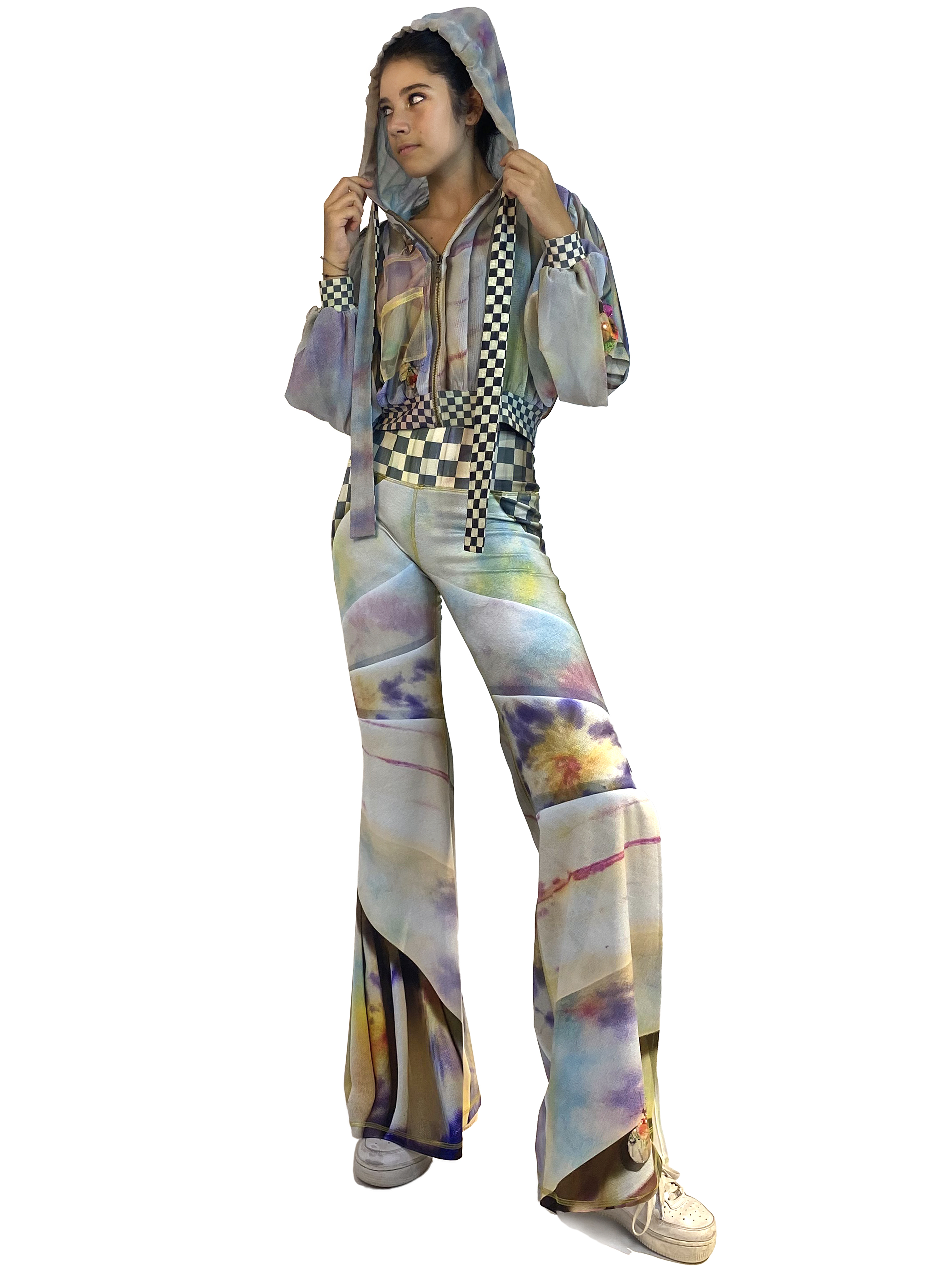 IPNG: Never Enough Color Orchid Illusion Hoody Puff Jacket