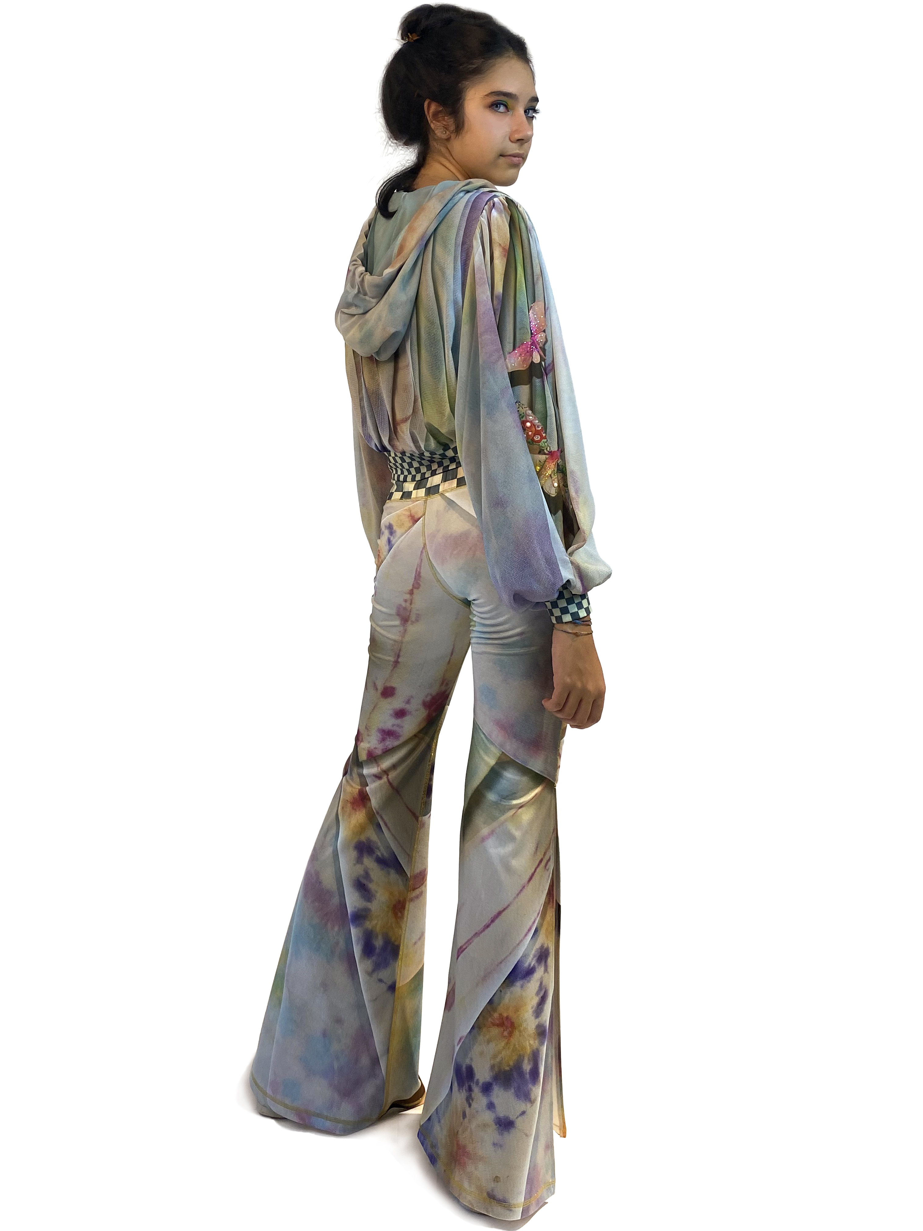 IPNG: Never Enough Color Orchid Illusion Hoody Puff Jacket
