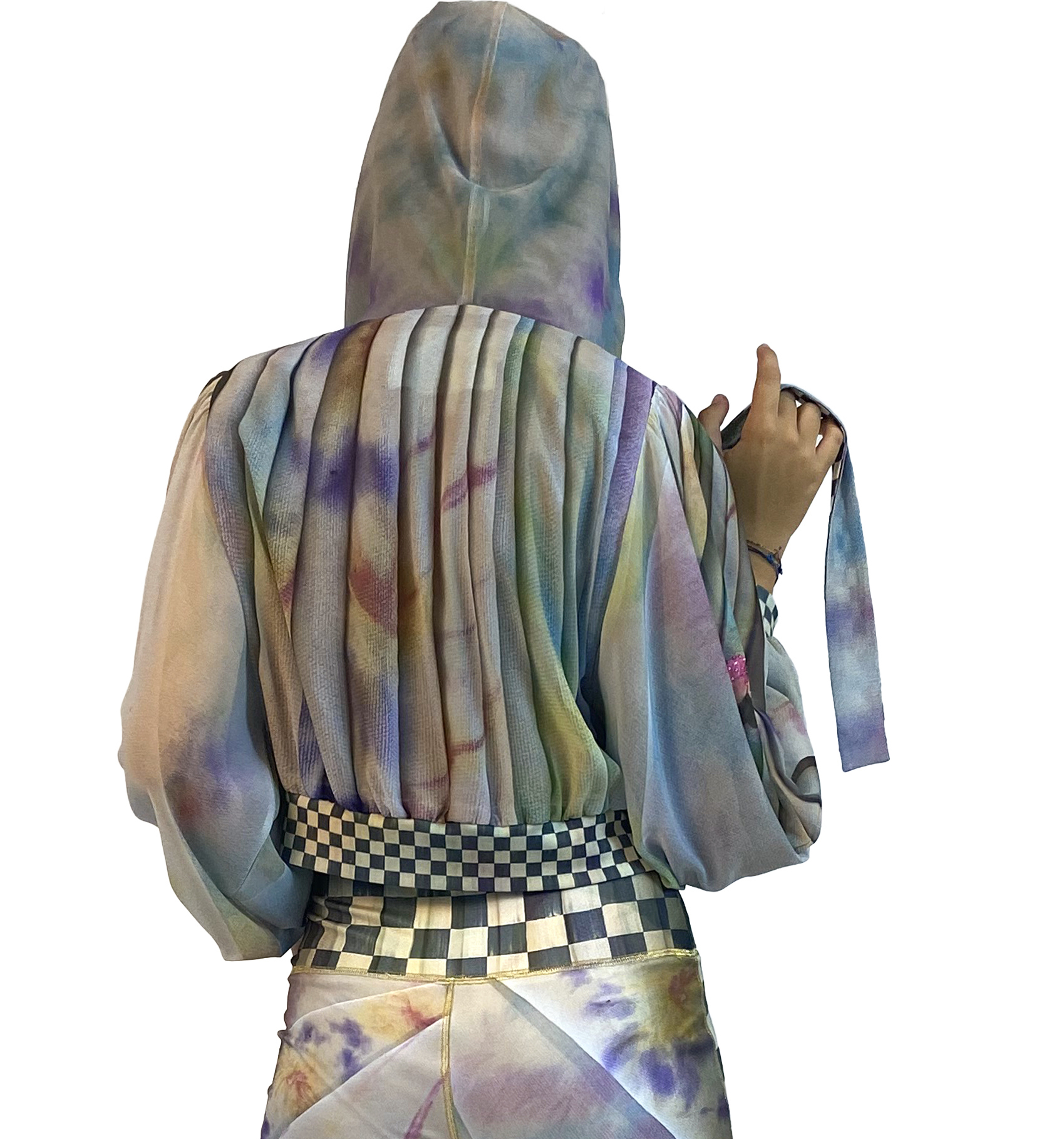 IPNG: Never Enough Color Orchid Illusion Hoody Puff Jacket
