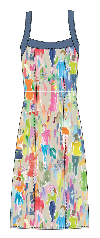 Paul Brial: Can you see the Women In Neon Linen/Cotton Dress (2 Left!) PB_MADRID