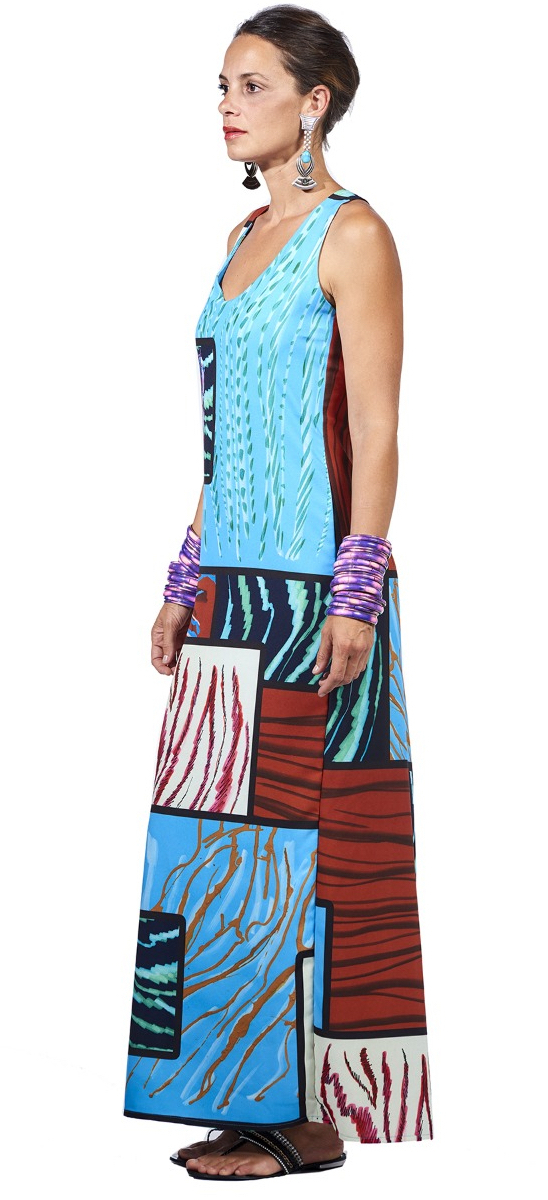 Save The Queen: Purple Unicorn Crepe Printed Maxi Dress