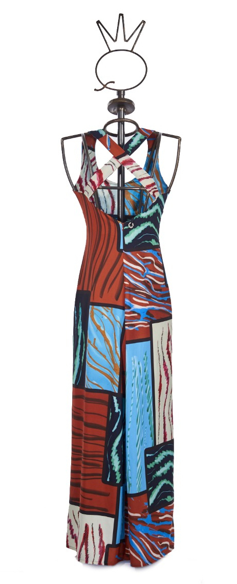 Save The Queen: Purple Unicorn Crepe Printed Maxi Dress